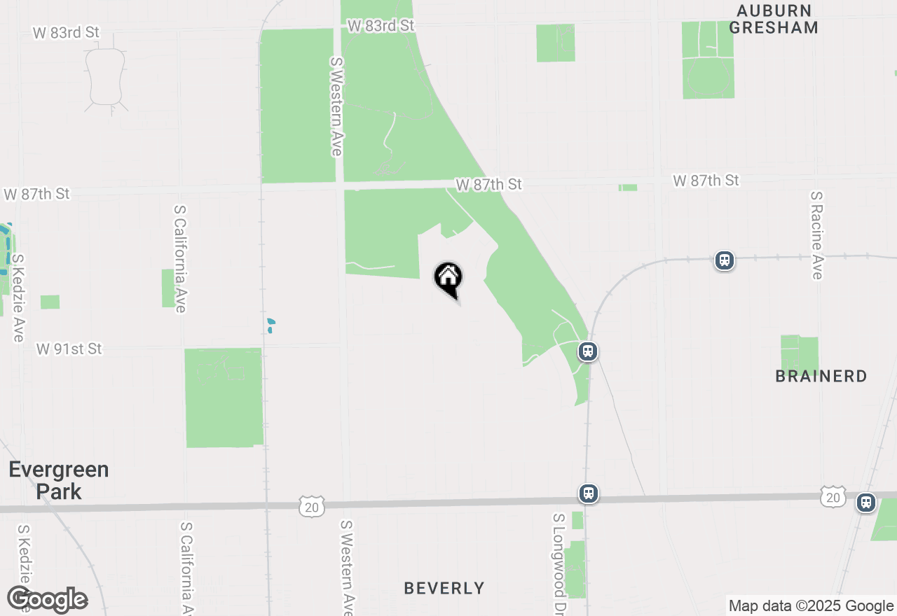 Map of 9001 S Hamilton Avenue, Chicago, IL 60643