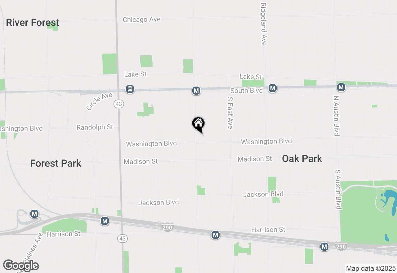 Map of 328 S Oak Park Avenue #1, Oak Park, IL 60302