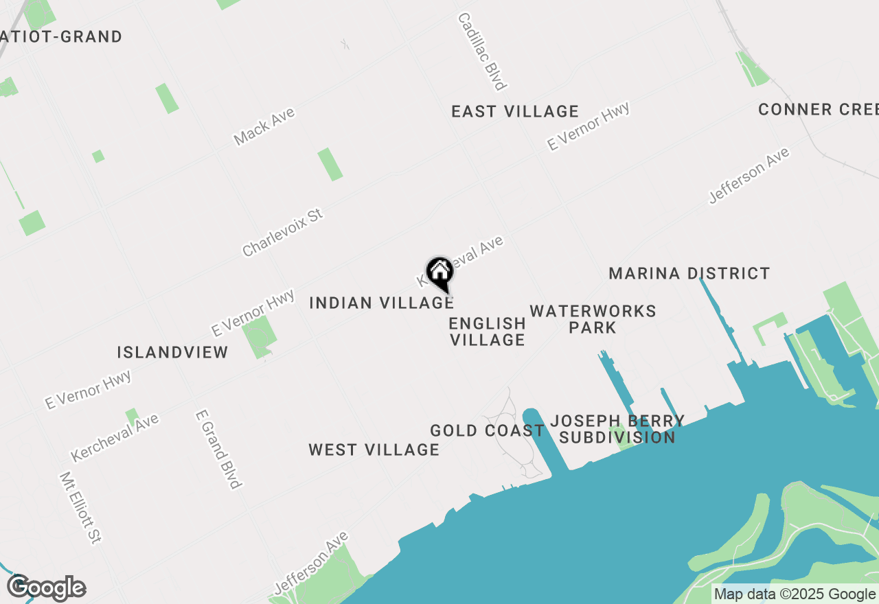 Map of 1746 Fischer Street, Detroit, MI 48214