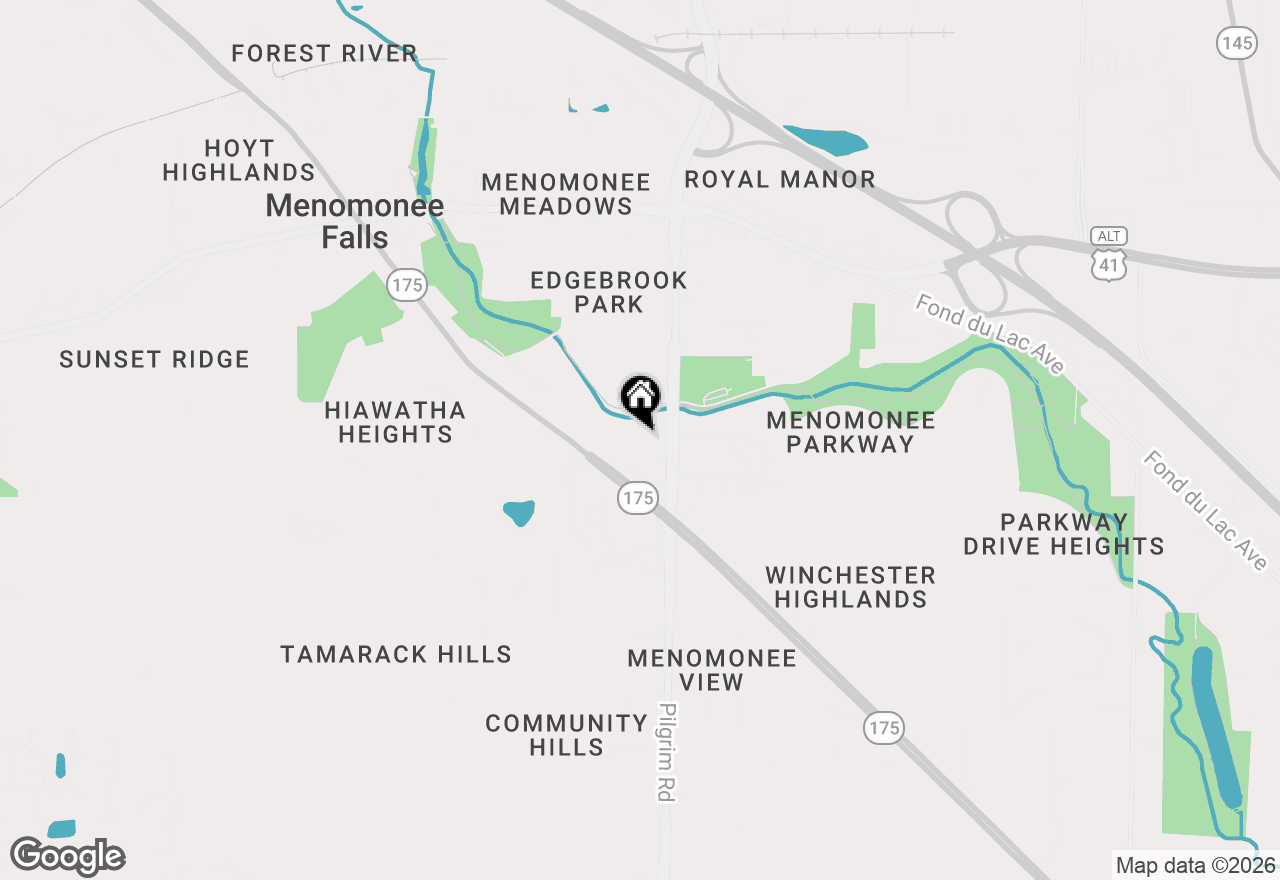 Map of N85W15700 Ridge Rd #307, Menomonee Falls, WI 53051