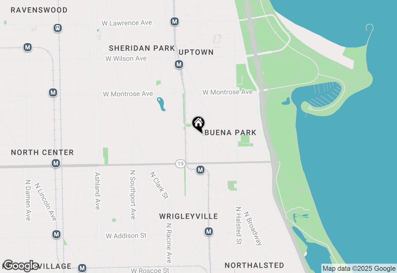 Map of 4116 N Sheridan Road #1F, Chicago, IL 60613