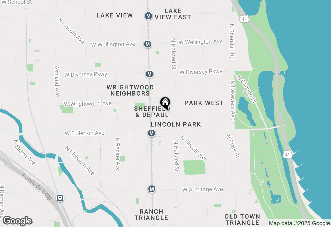Map of 844 W Altgeld Street, Chicago, IL 60614