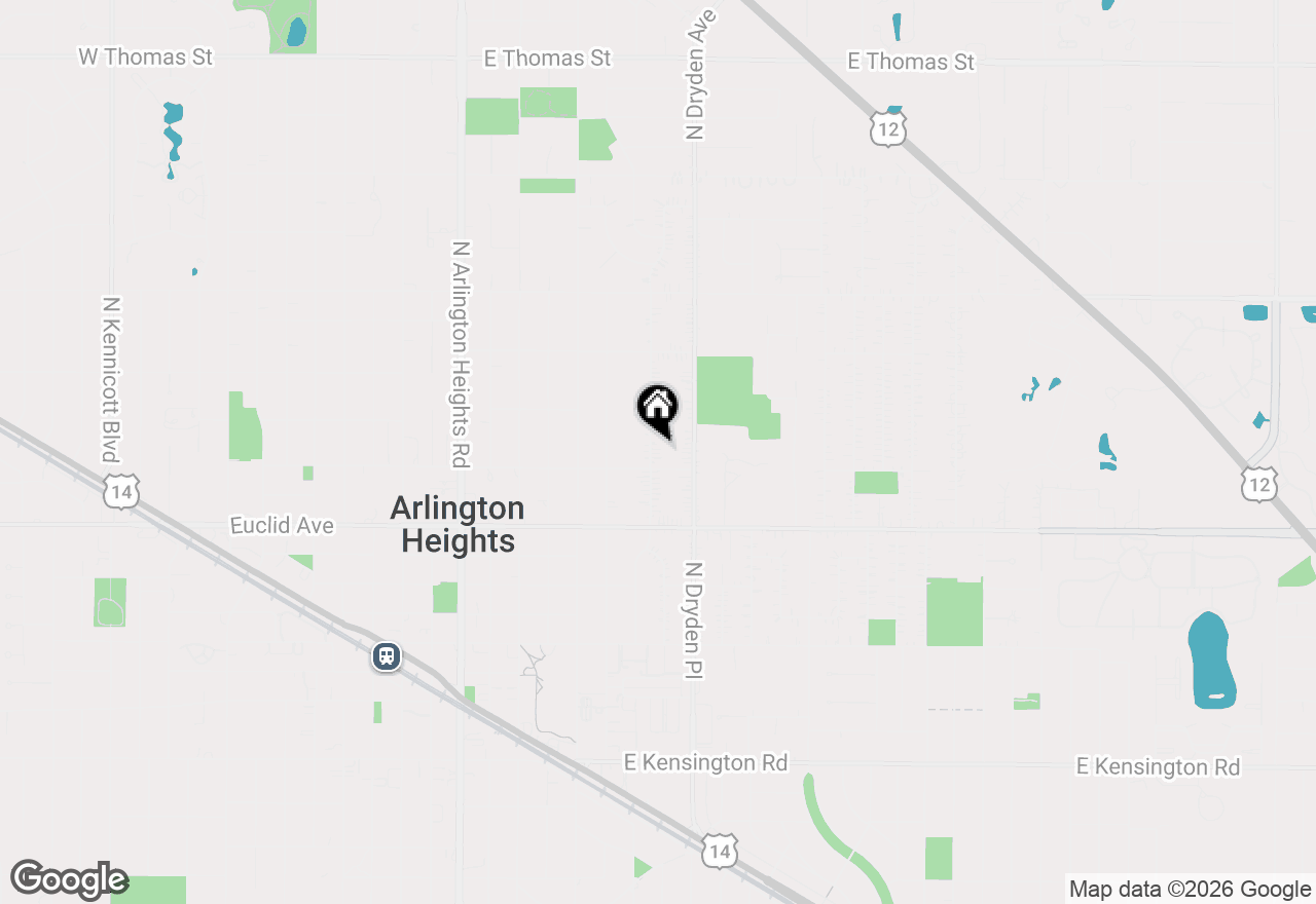Map of 713 N Beverly Lane, Arlington Heights, IL 60004