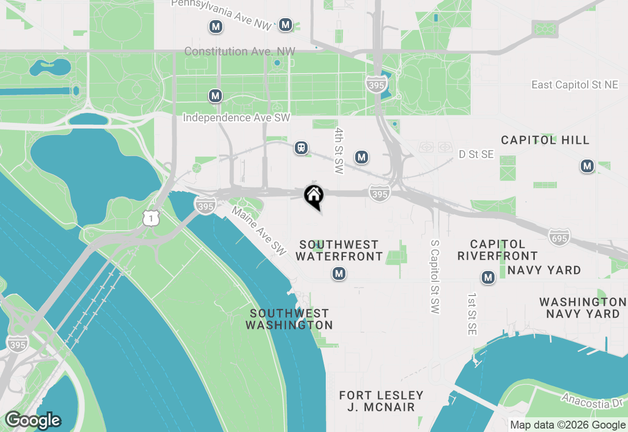 Map of 712 6th Street Sw, Washington, DC 20024