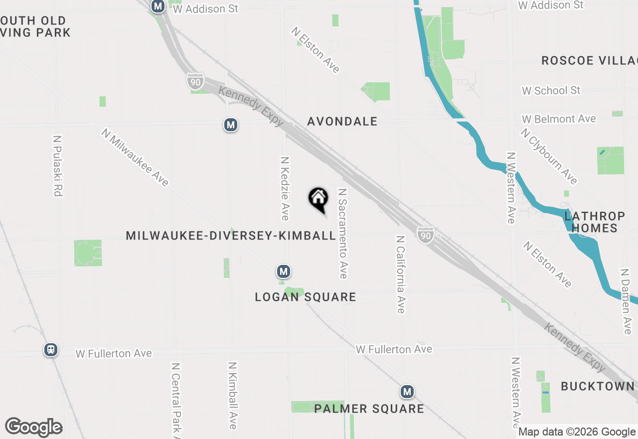 Map of 2833 N Albany Avenue #2A, Chicago, IL 60618