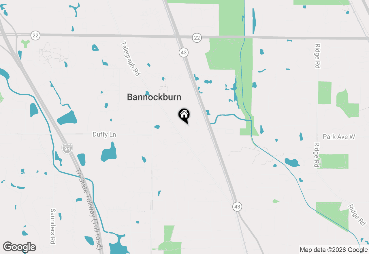 Map of 1380 Valley Road, Bannockburn, IL 60015