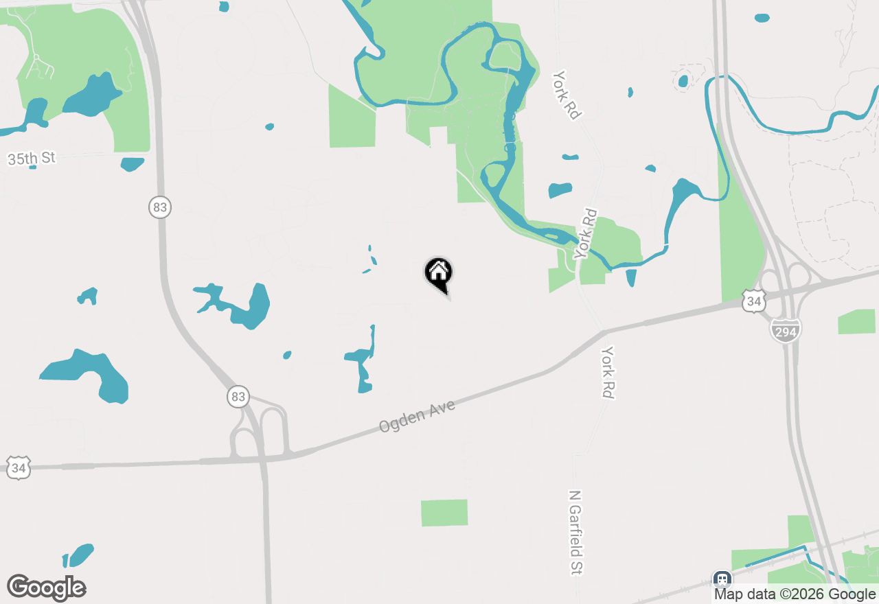 Map of (Address confidential), Hinsdale, Illinois 60521