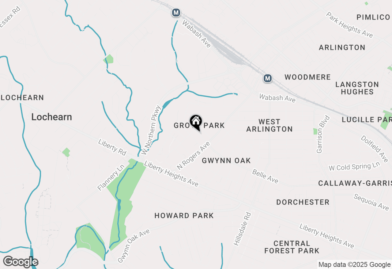 Map of 5527 Belle Avenue, Baltimore, MD 21207