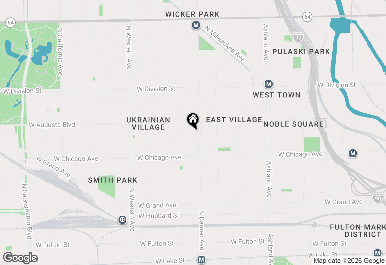 Map of 2023 W Walton Street, Chicago, IL 60622