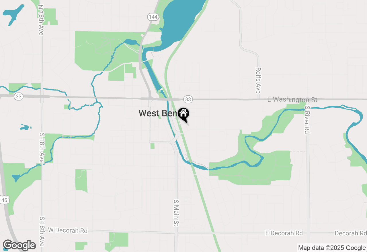 Map of 122 Wisconsin Street, West Bend, WI 53095