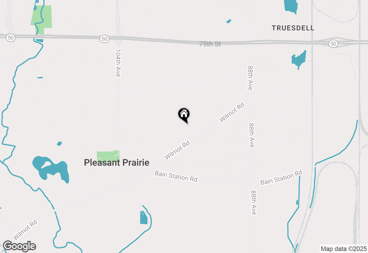 Map of 9607 82nd Pl, Pleasant Prairie, WI 53158