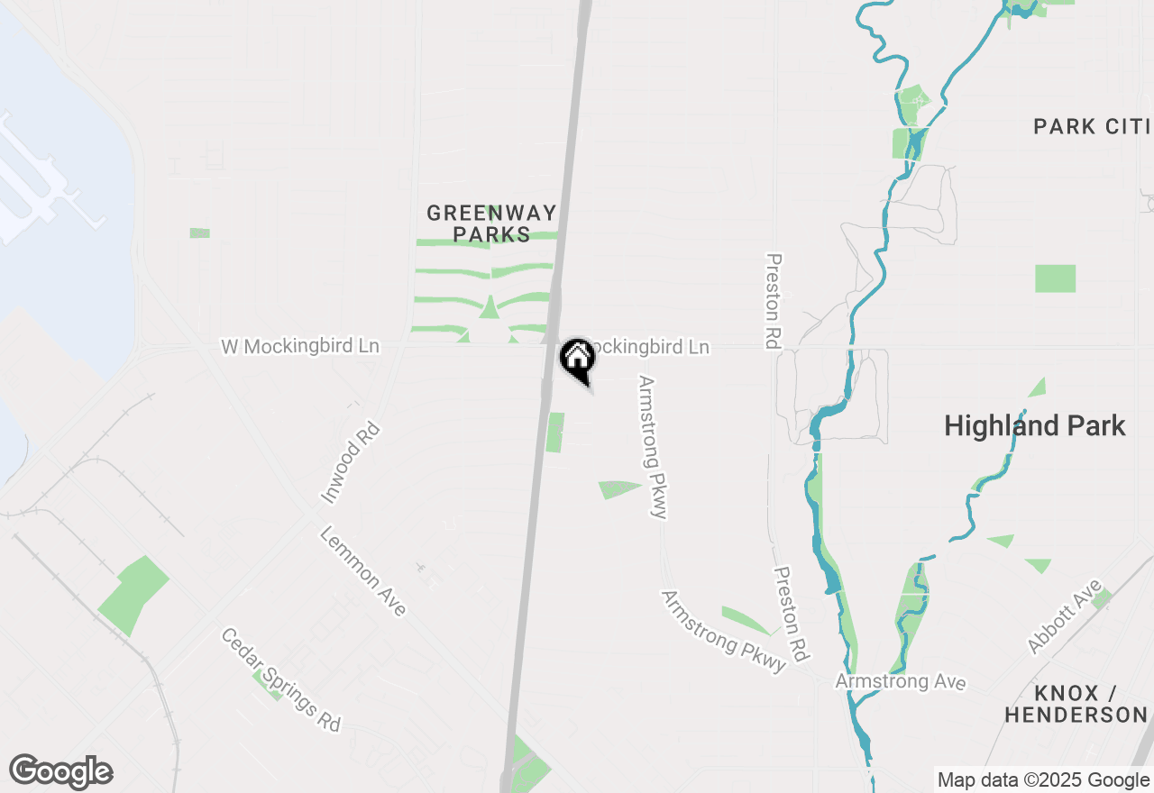 Map of 4511 Livingston Avenue, Highland Park, TX 75205