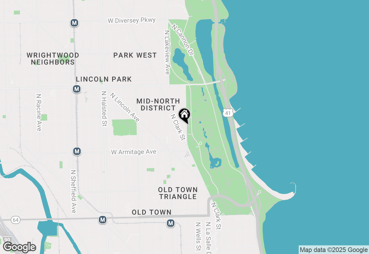 Map of 2124 N Lincoln Park West, Chicago, IL 60614