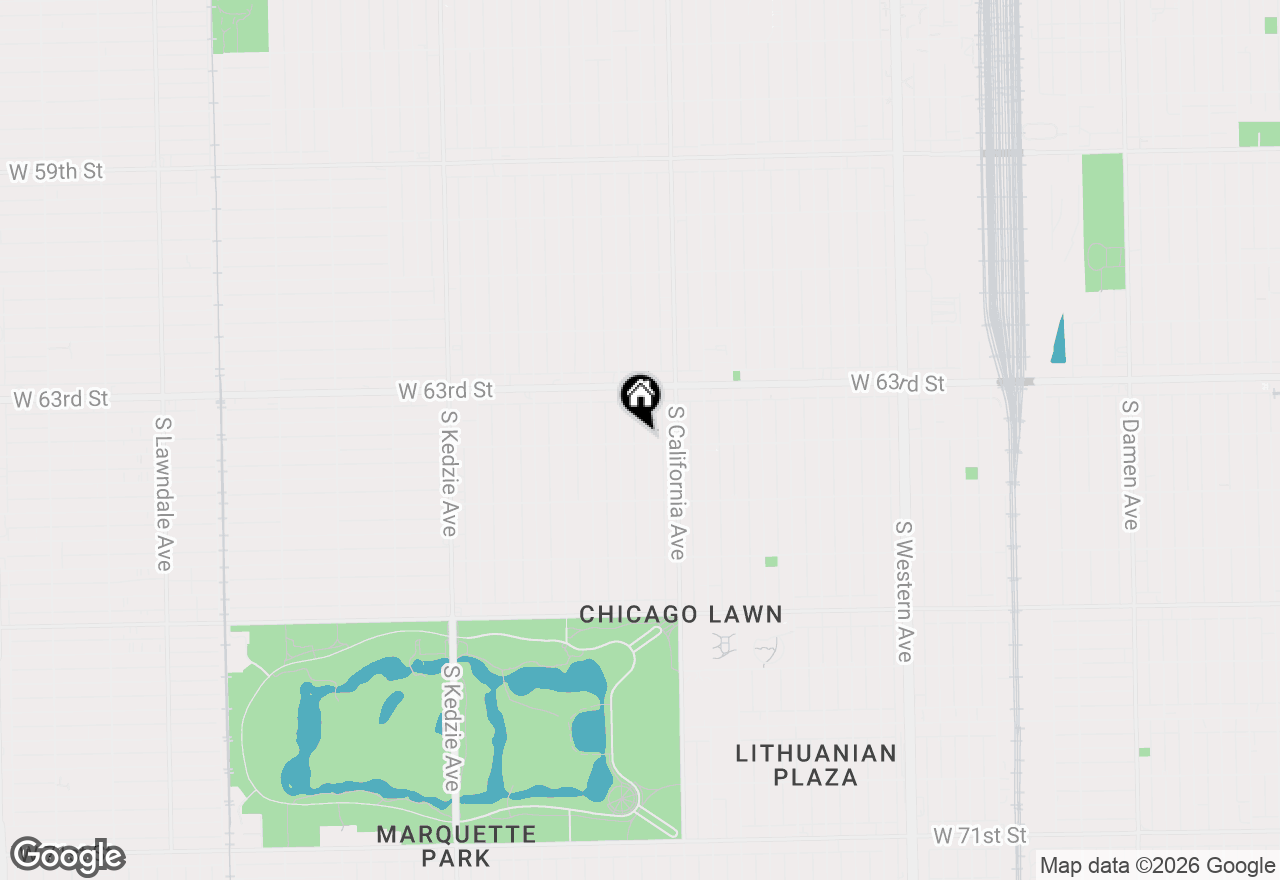 Map of 2838 W 64th Street, Chicago, IL 60629