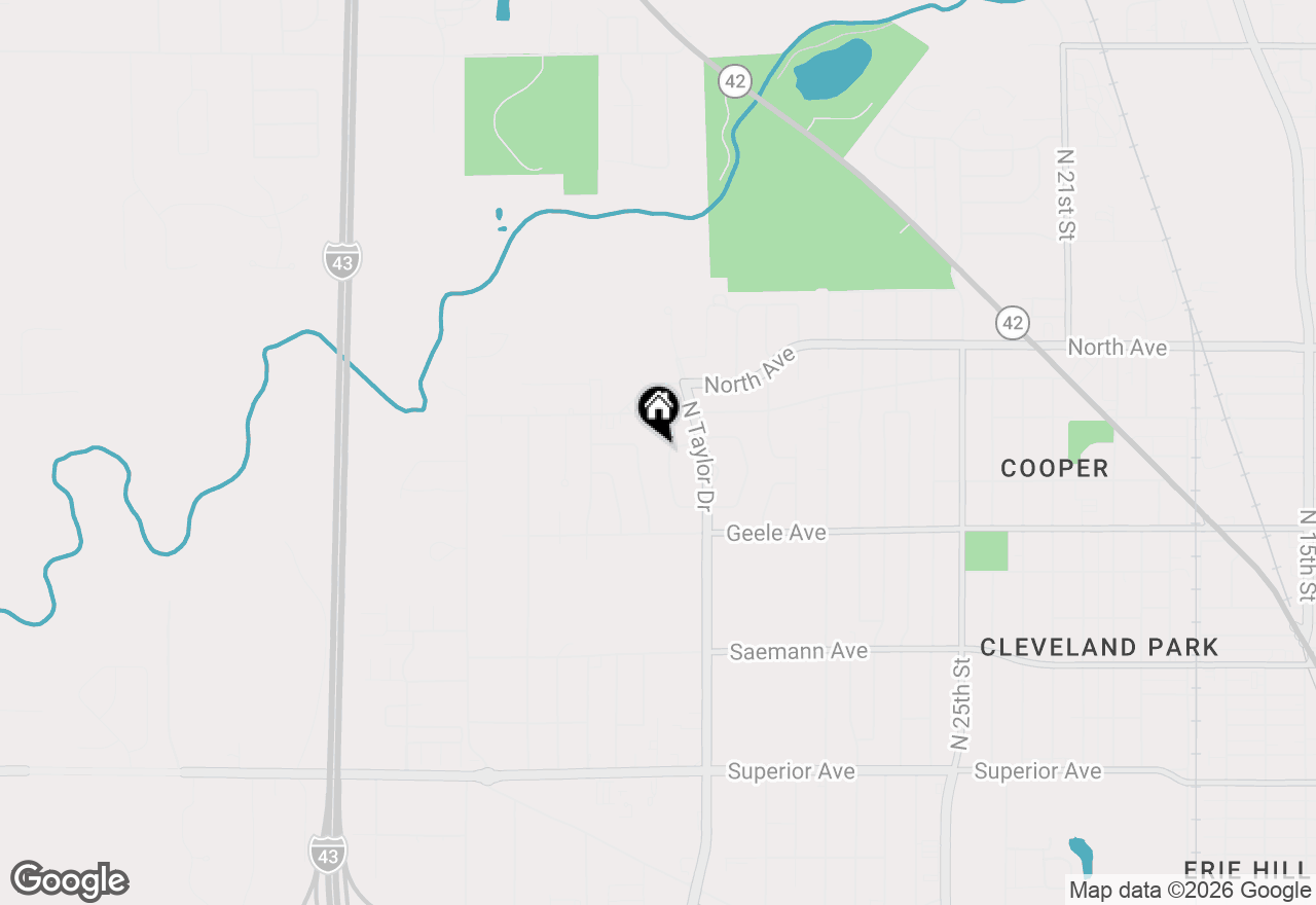 Map of 2424 W Mark Dr, Sheboygan, WI 53083