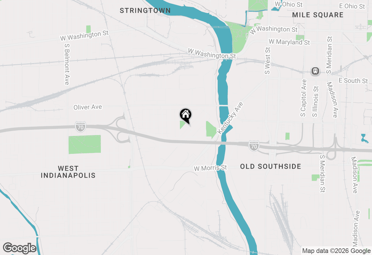 Map of 833 Birch Avenue, Indianapolis, IN 46221