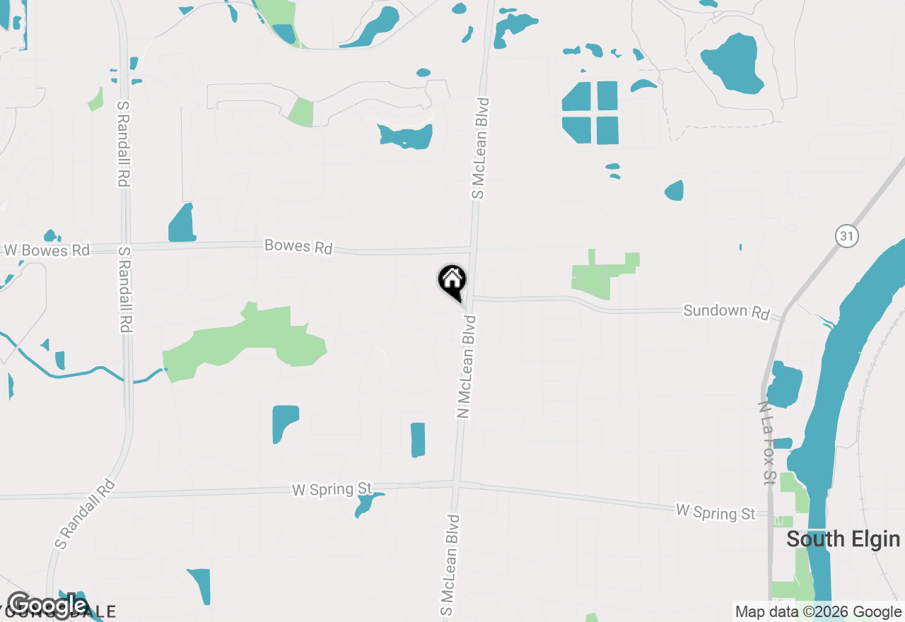 Map of 675 Fieldcrest Drive #B, South Elgin, IL 60177
