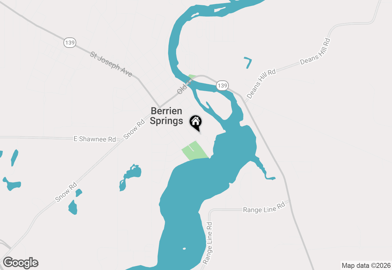 Map of 436 S Main Street, Berrien Springs, MI 49103