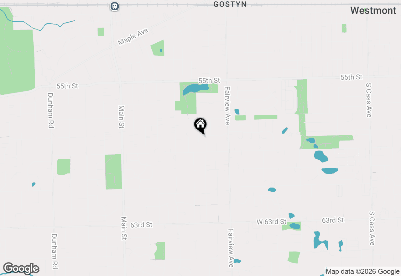 Map of 525 Bunning Drive, Downers Grove, IL 60516