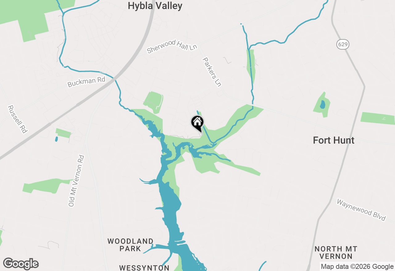Map of 8237 Clifton Farm Court, Alexandria, VA 22306