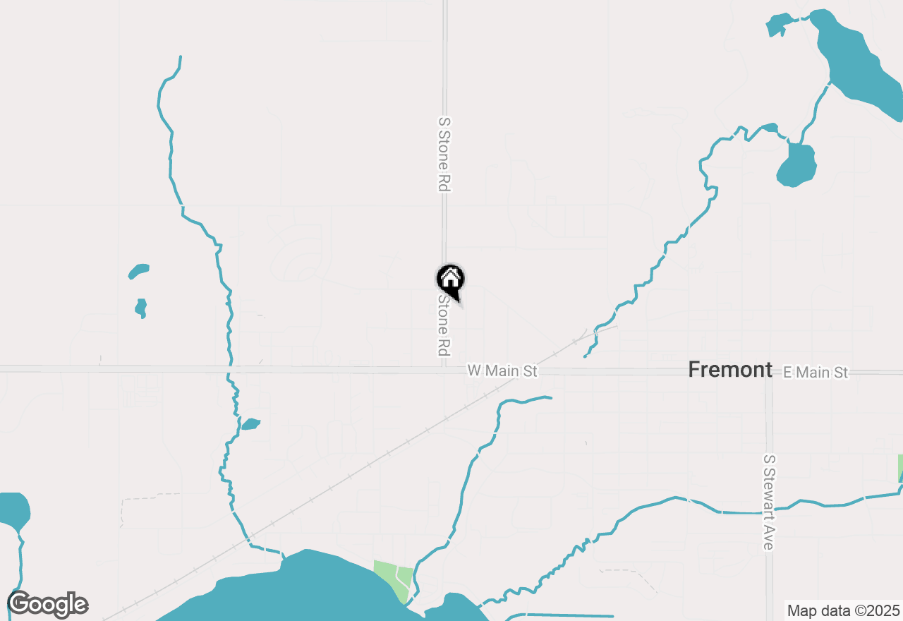 Map of 222 N Stone Road, Fremont, MI 49412