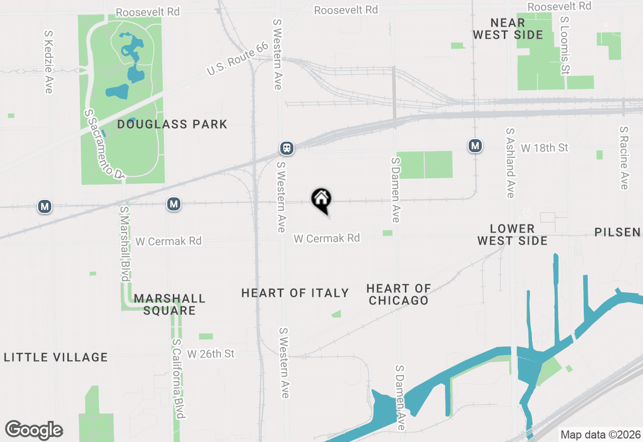 Map of 2238 W 21st Place, Chicago, IL 60608