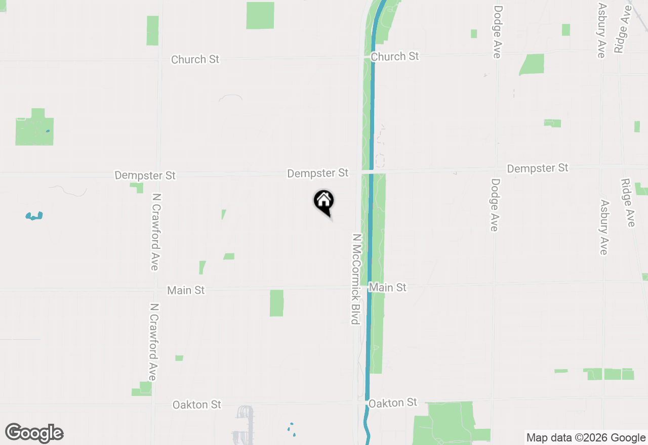 Map of 8612 Kimball Avenue, Skokie, IL 60076