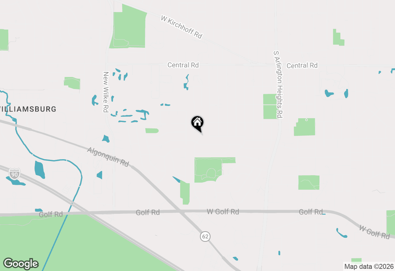Map of 1326 S Fernandez Avenue, Arlington Heights, IL 60005