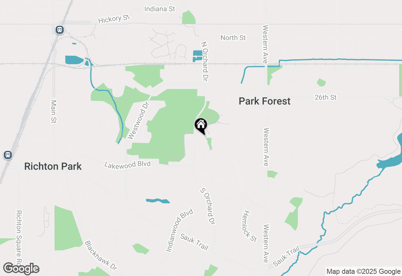 Map of 19 Cunningham Lane, Park Forest, IL 60466