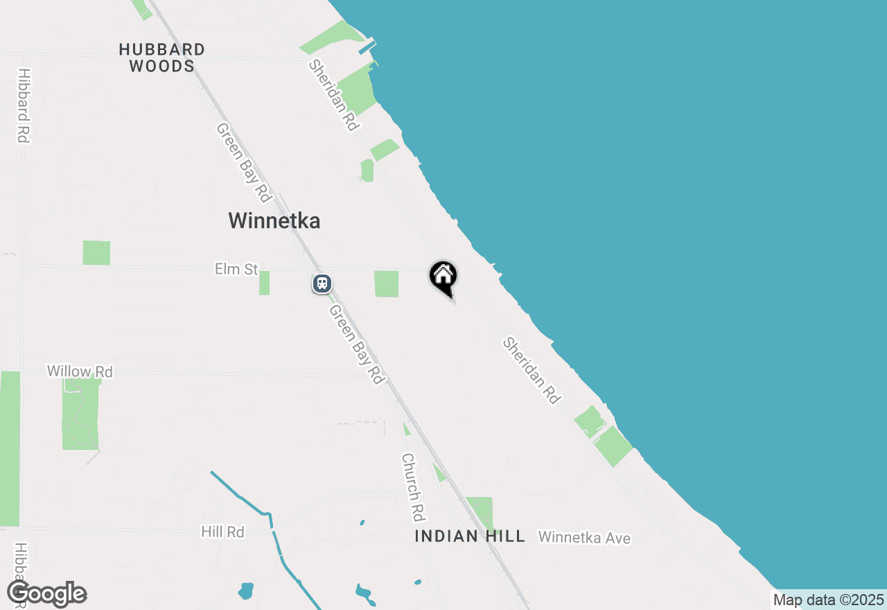 Map of 550 Oak Street, Winnetka, IL 60093