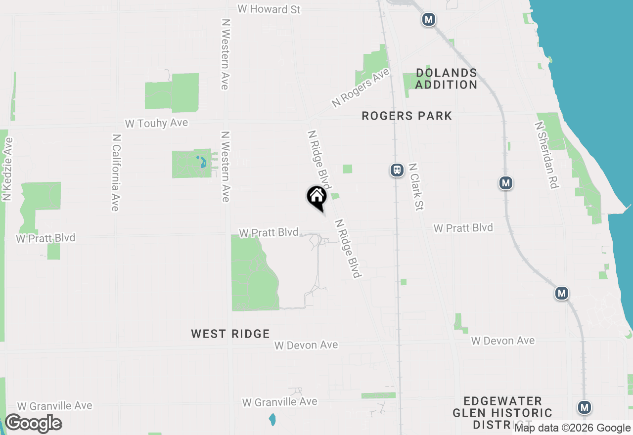 Map of 2041 W Farwell Avenue #2E, Chicago, IL 60645