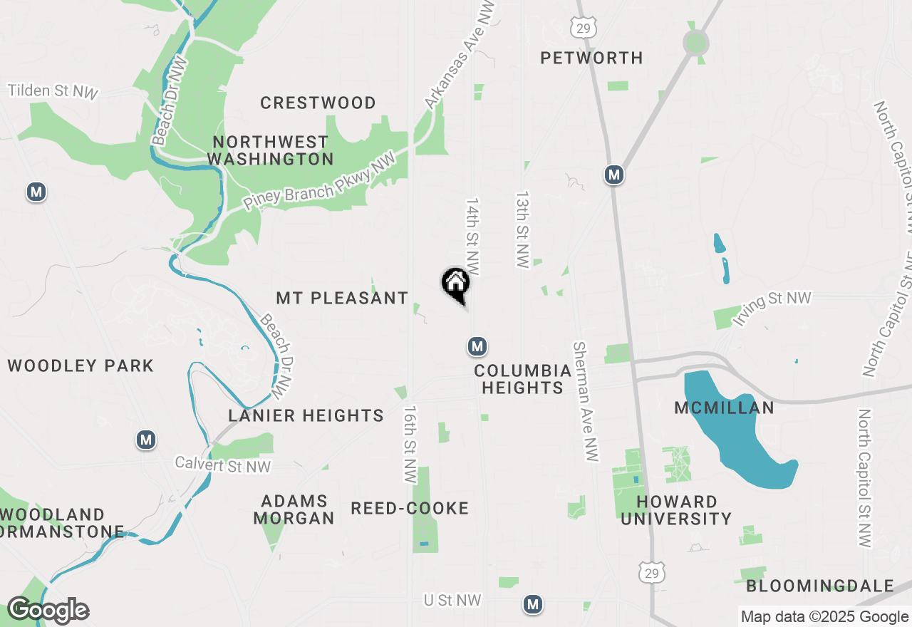 Map of 1424 Park Road Nw, Washington, DC 20010