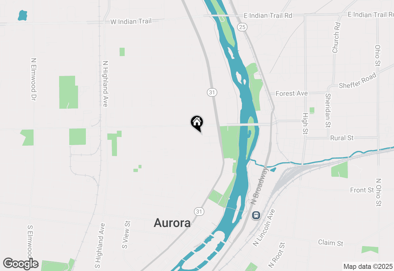 Map of 625 Oak Avenue, Aurora, IL 60506