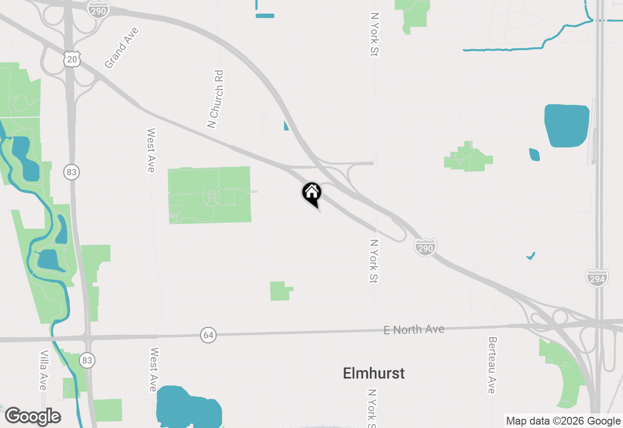 Map of 216 W Kimbell Avenue, Elmhurst, IL 60126