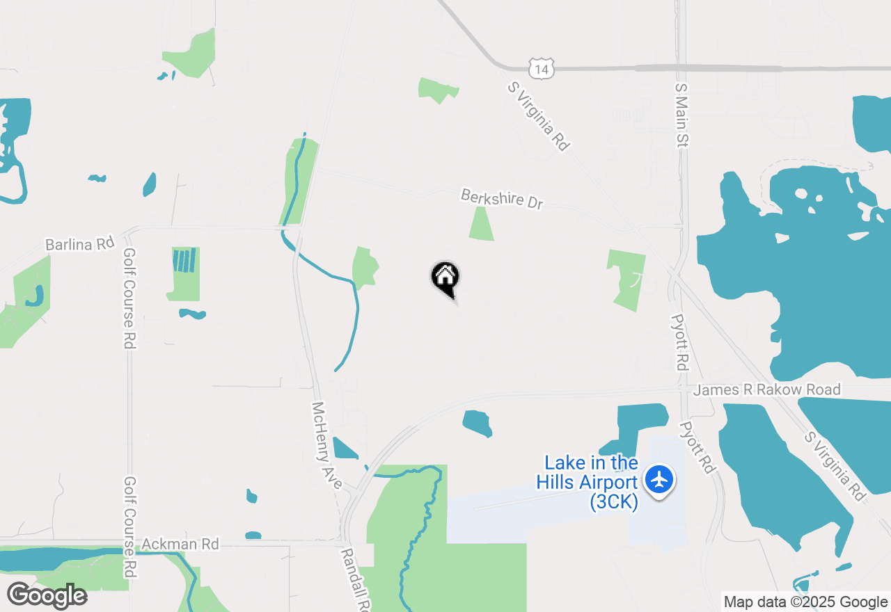 Map of 915 Nottingham Lane, Crystal Lake, IL 60014