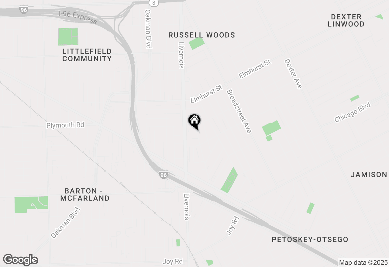 Map of 11391 Belleterre Avenue, Detroit, MI 48204