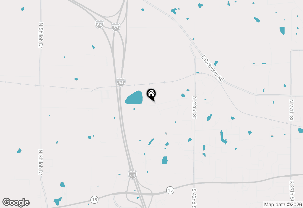 Map of 4412 Woodglen Lane, Mt Vernon, IL 62864