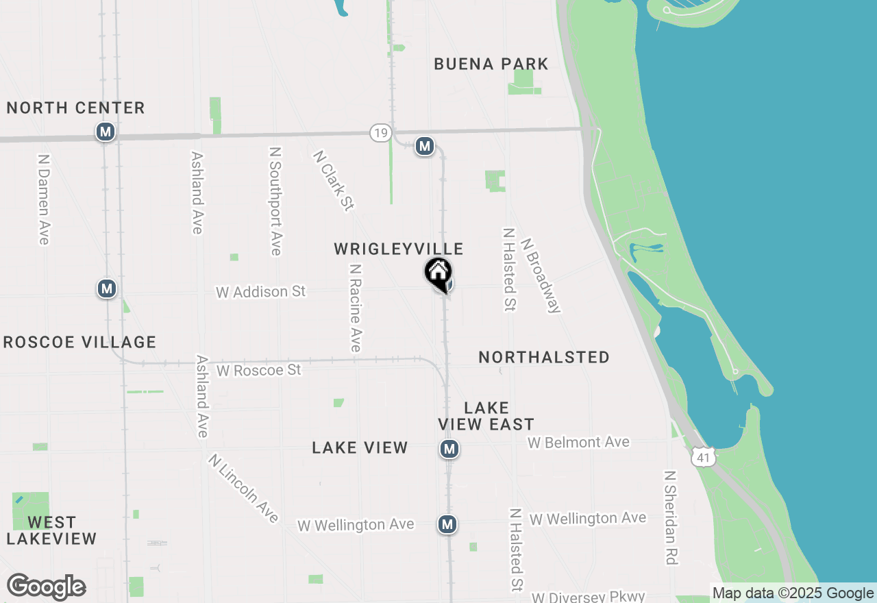 Map of 3541 N Sheffield Avenue #2, Chicago, IL 60657