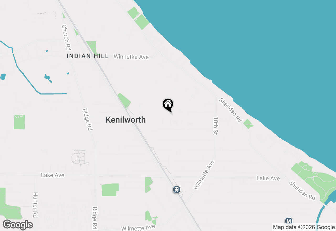 Map of 314 Oxford Road, Kenilworth, IL 60043