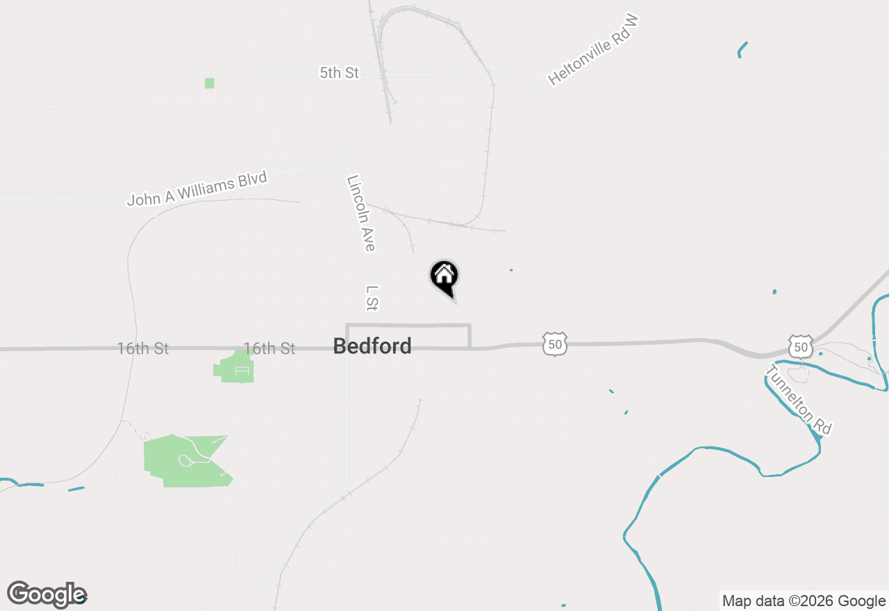 Map of 1409 I, Bedford, IN 47421