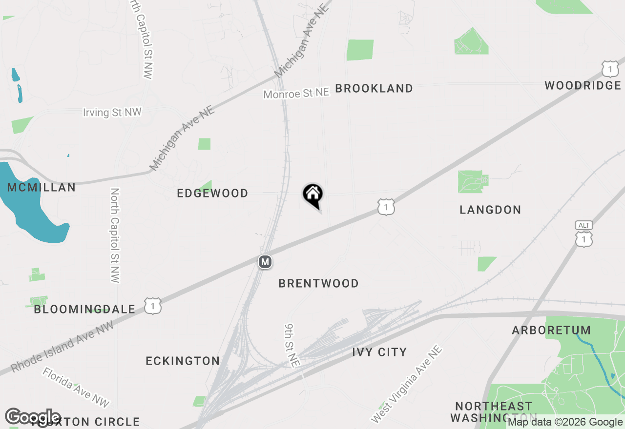 Map of 1007 Evarts Street Ne, Washington, DC 20018