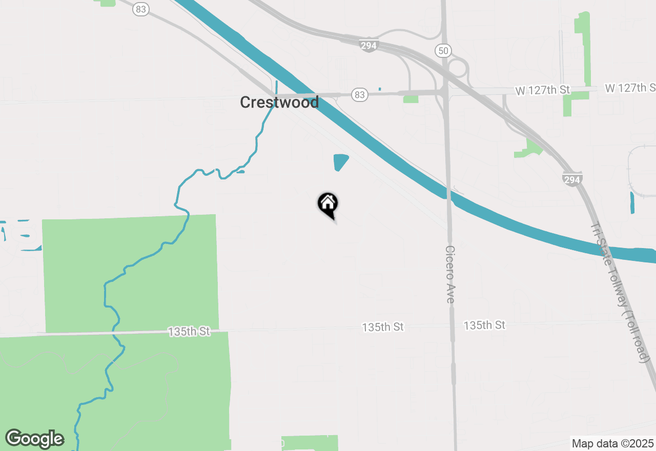 Map of 13125 E Playfield Drive, Crestwood, IL 60418