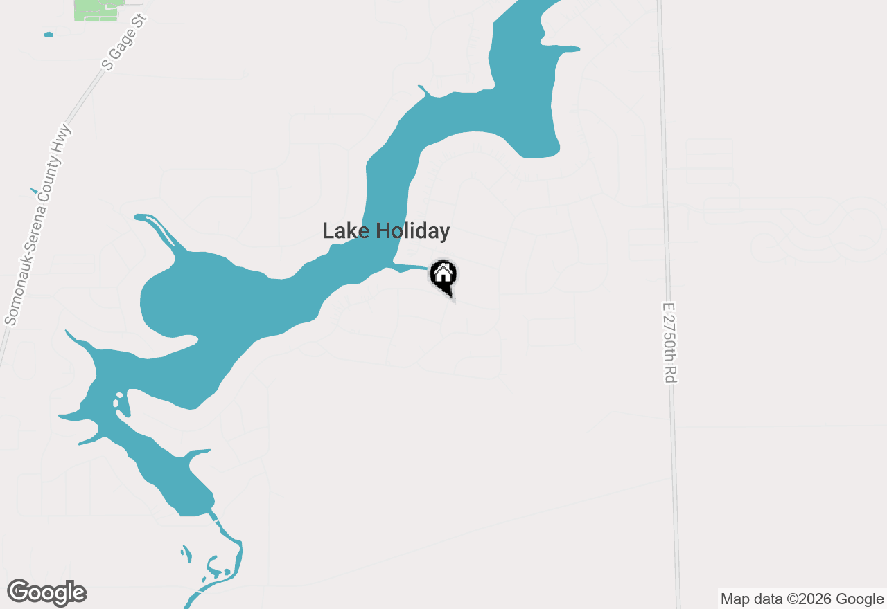 Map of 990 Holiday Drive, Lake Holiday, IL 60548