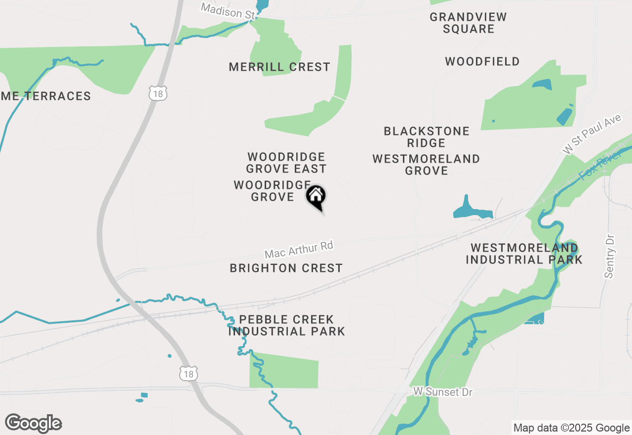 Map of 1004 Fieldridge Ct, Waukesha, WI 53188