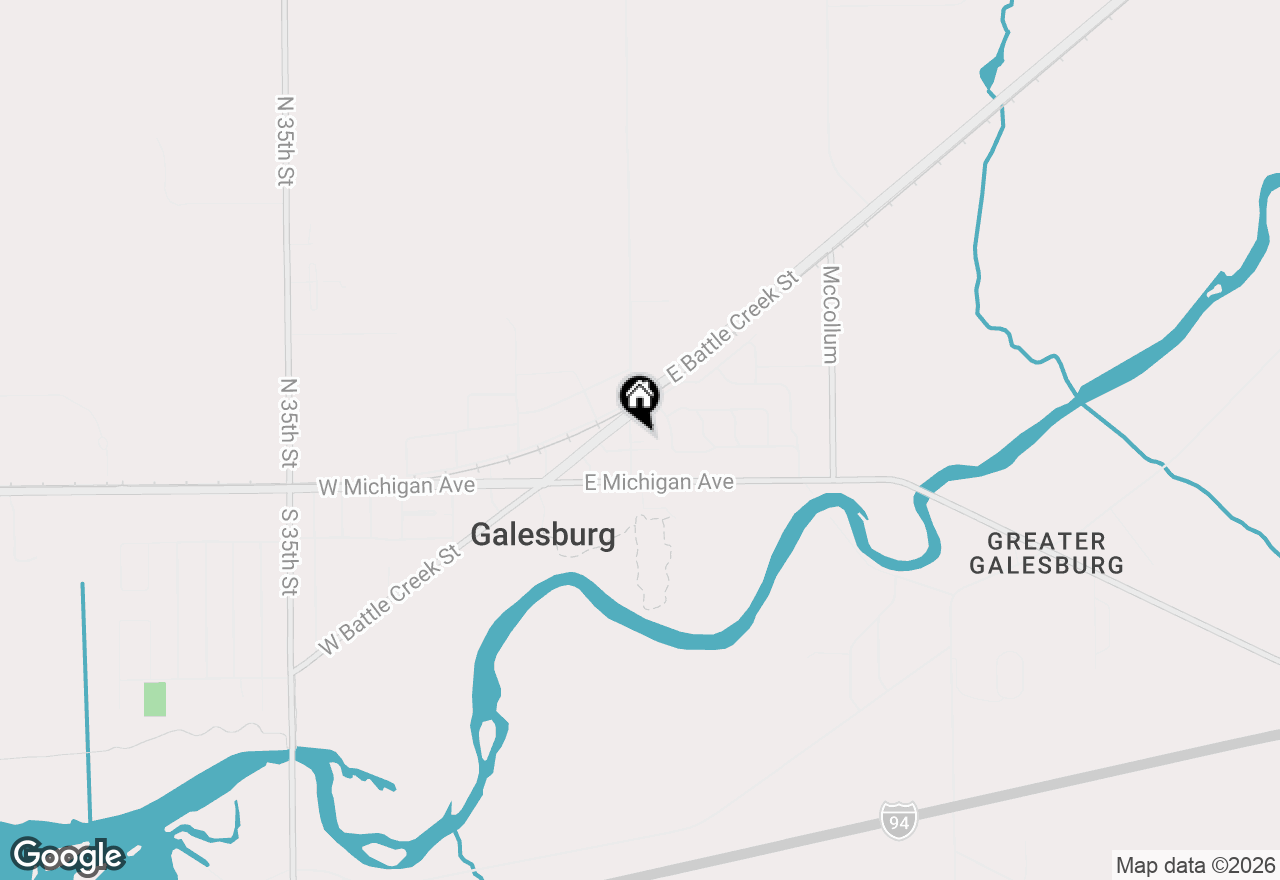 Map of 48 Burgess Drive, Galesburg, MI 49053