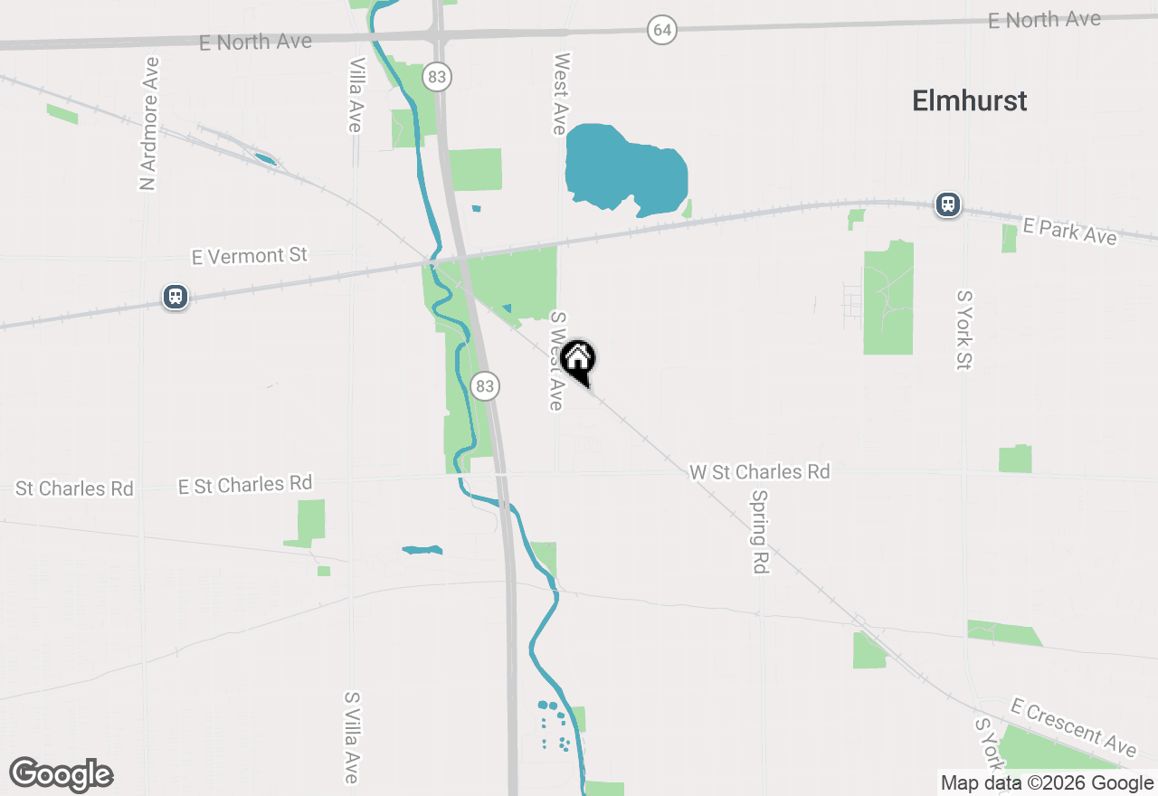 Map of 255 S West Avenue #208, Elmhurst, IL 60126