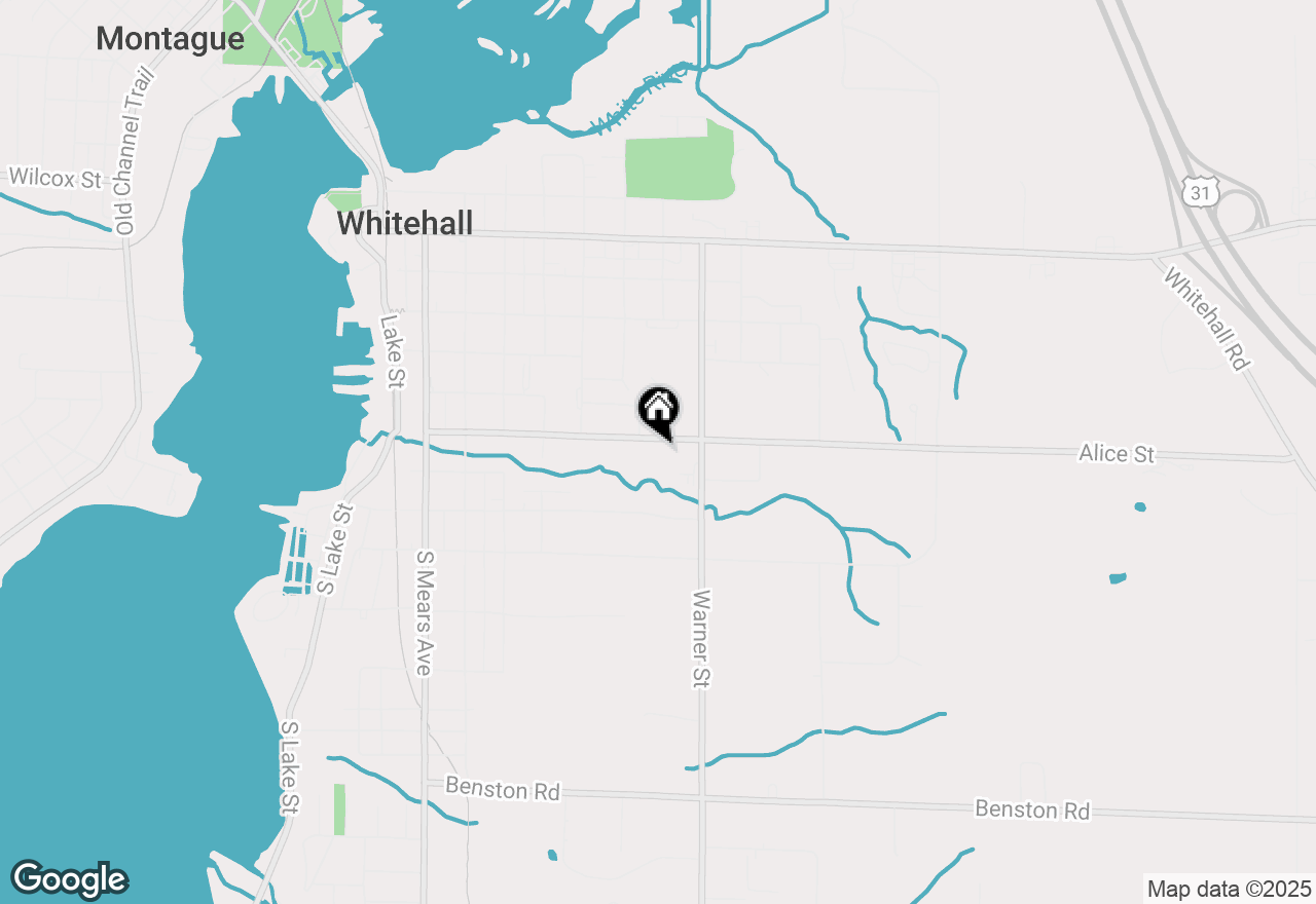 Map of 623 E Alice Street, Whitehall, MI 49461