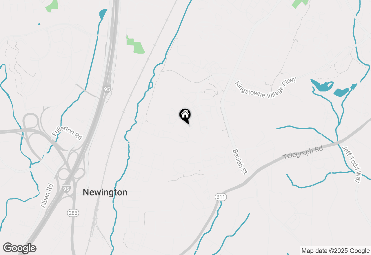 Map of 6636 Hunter Creek Lane, Alexandria, VA 22315