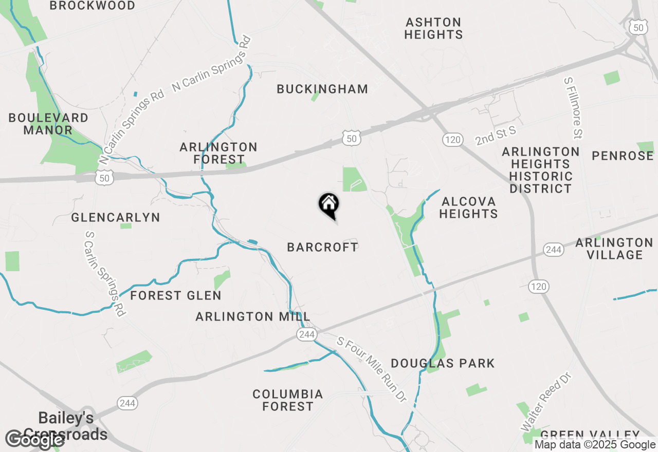 Map of 415 S Wakefield Street, Arlington, VA 22204