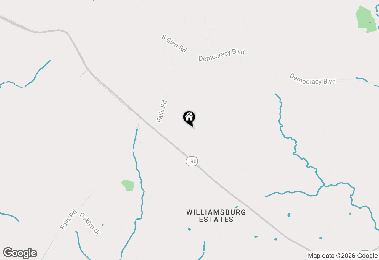Map of 9904 Hall Road, Potomac, MD 20854